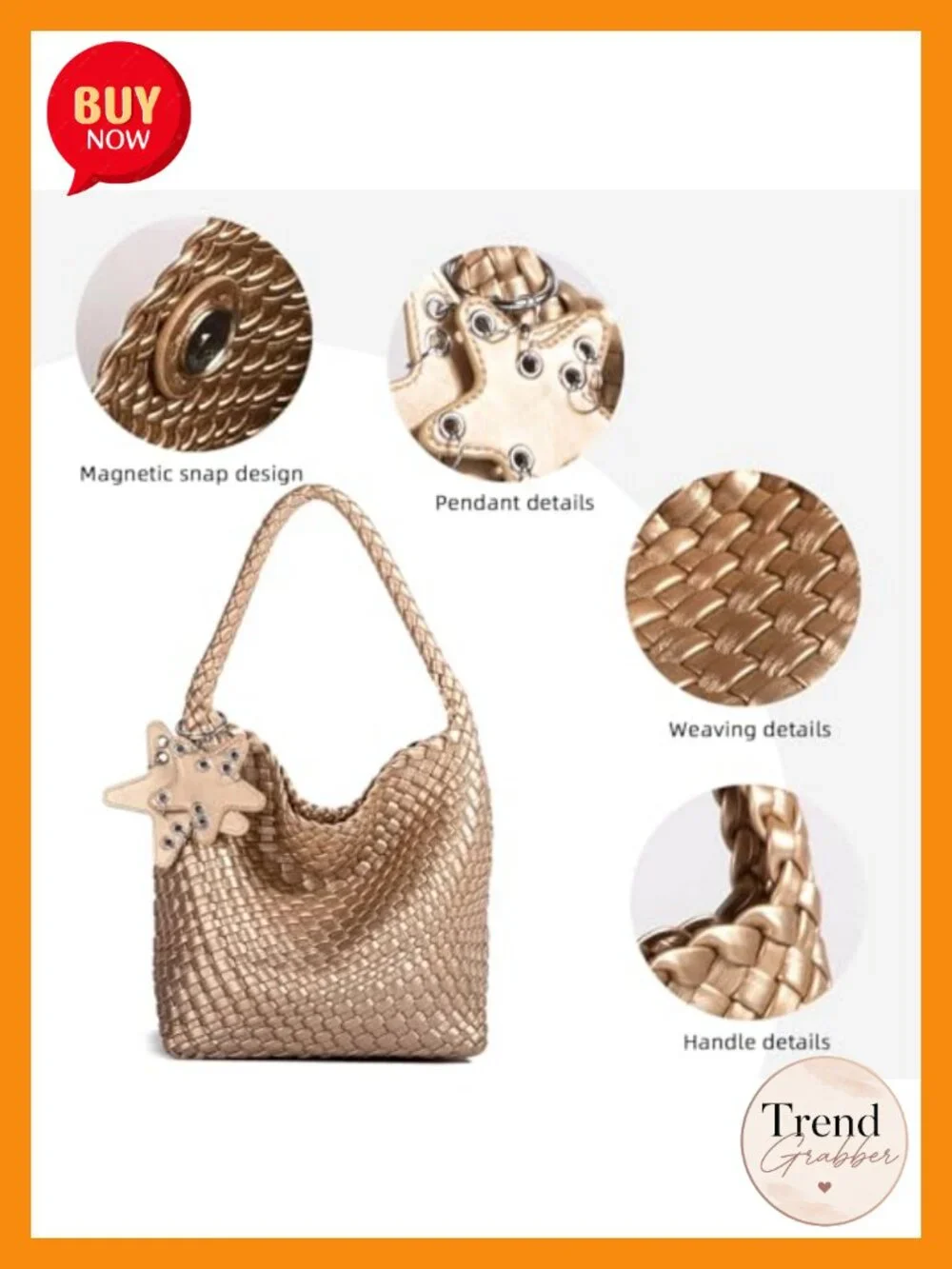 Handcrafted Cross Weave Women's Hobo Shoulder Bag Slouchy Tote Luxury Textured
